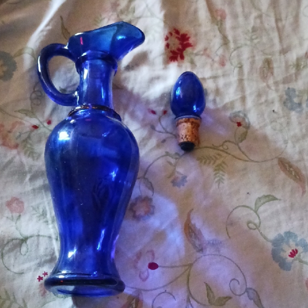 Avon Cobalt Blue Glass Vase